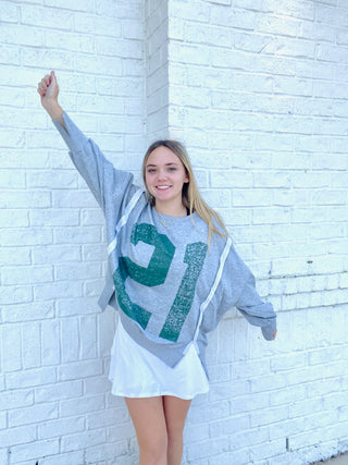 21 Varsity Pullover- 21, clothing, Free people, pullover, Tops, Varsity-Ace of Grace Women's Boutique