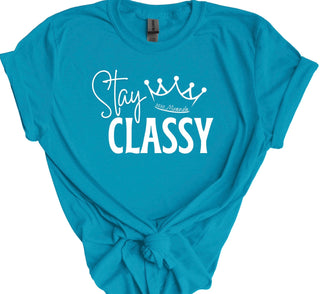 Stay Classy T-Shirt • Miranda- clothing,Corn dip,Curvy,Miranda,Tops-Aqua-S-Ace of Grace Women's Boutique