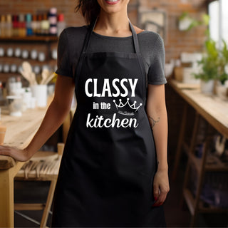 CLASSY Aprons • Miranda- Accessories, Apron, Classy, Cooking, Corn dip, Kitchen, Miranda, Stay classy-Ace of Grace Women's Boutique