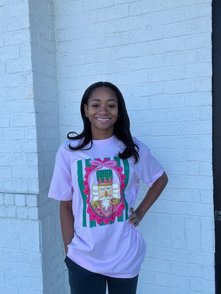 Striped Nutcracker Tee- Candy,Candy cane,CHRISTMAS,COMFORT COLOR,Comfortable,curv,Curvy,PLUS,Seasonal,Tops-Ace of Grace Women's Boutique