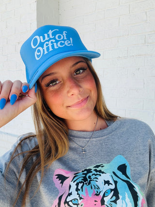 Out of Office Trucker Hat Cap- Accessories, accessory, cap, HAT, hats, Out of office, trucker hat, trucker hats-Ace of Grace Women's Boutique