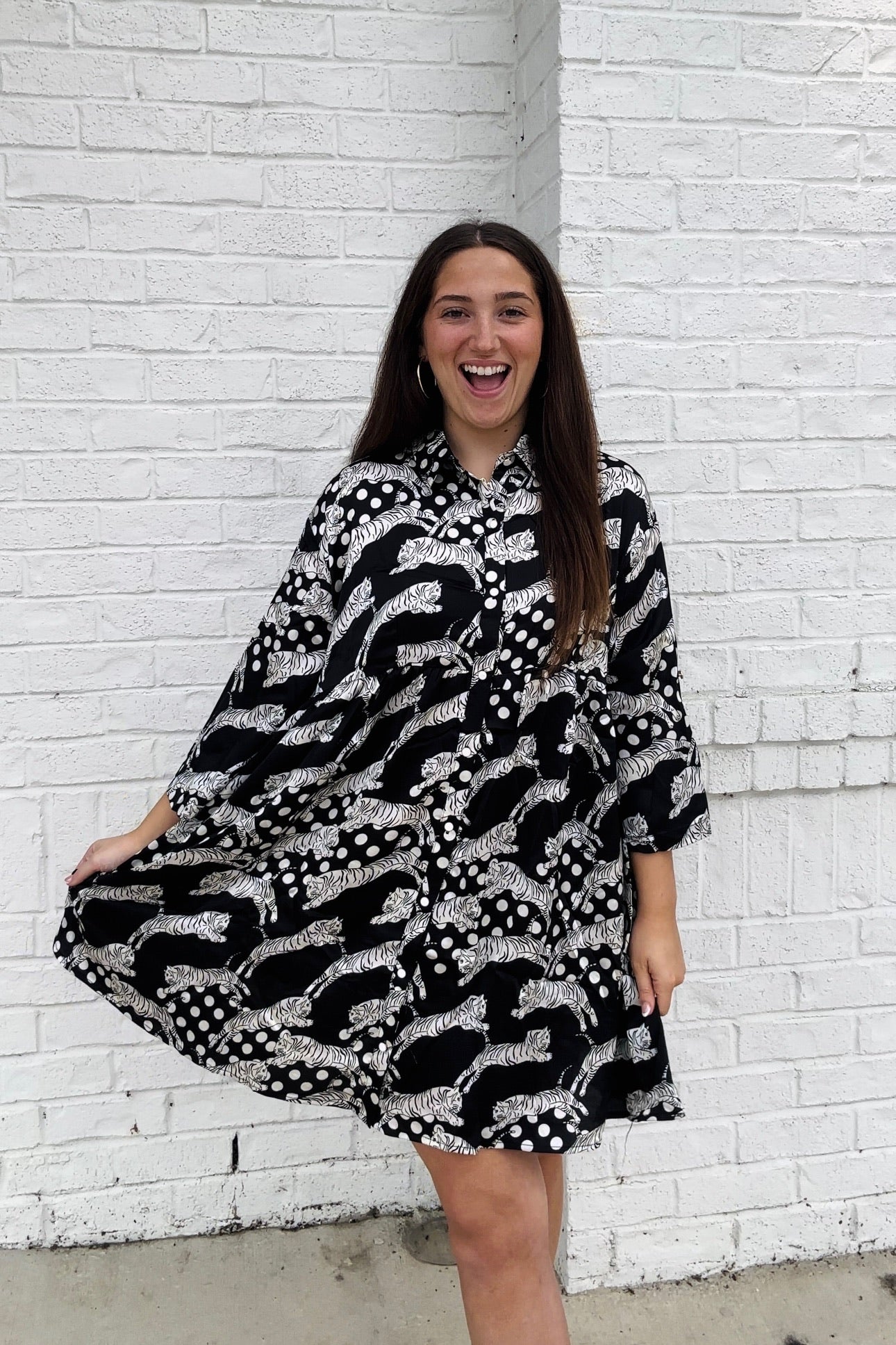 Black Animal Print Dress – Ace of Grace Boutique