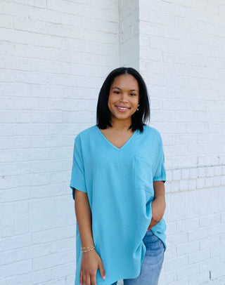 Perfect for Work Top- clothing,Curvy,Perfect for work,PLUS,plus size,Tops-Teal-S-Ace of Grace Women's Boutique