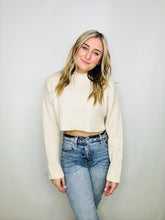 Long Sleeve Ribbed Crop Sweater