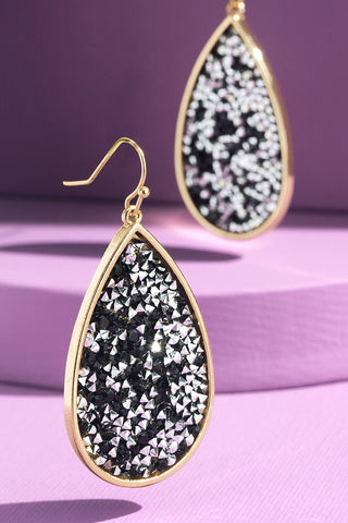 Sparkly Teardrop Earrings- Jewelry, LIVESALE, Sale-Ace of Grace Women's Boutique