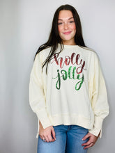 Holly Jolly Off White Sequin Pullover