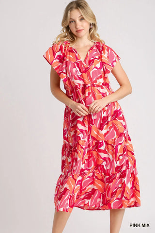 V-Neck Tiered Maxi Dress- clothing,colorful dress,Curvy,dress,dresses & rompers,Dressy,floral dress,flowy dress,plus size dress,summer dress,tiered dress-Ace of Grace Women's Boutique