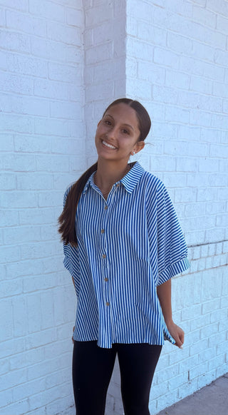Woven Striped Boxy Top | Multiple colors- clothing,Curvy,ROOMY,Seasonal,Stripe,STRIPED,STRIPED TOP,stripes,Tops-Ace of Grace Women's Boutique