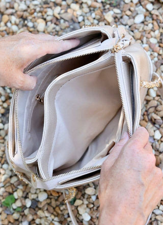 Teegan Tote - Pearl- Accessories, accessory, bags, BEACH TOTE, caroline hill, CAROLINE HILL CROSSBODY, CAROLINE HILL PURSE, PURSE, TOTE, TOTE BAG-Default-Ace of Grace Women's Boutique