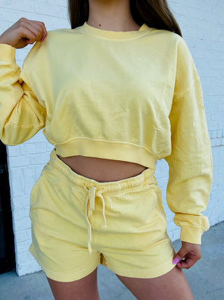 Long Sleeve Lounge Set | 2 colors- clothing,CREAM,Loungewear,Sale,Sets,YELLOW-Ace of Grace Women's Boutique