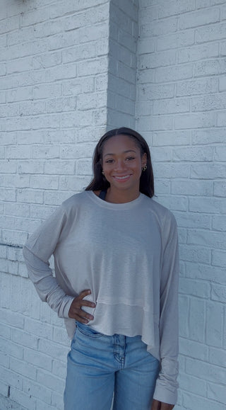 Flowy Long Sleeve Top- clothing,flowy,LONG SLEEVE,Tops-Ace of Grace Women's Boutique