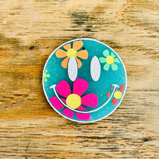 Floral Happy Face Freshie- Air freshener,CAR FRESHIE,FRESHENER,Freshie,GIFT,gift idea,GIFT IDEAS,gifts,Sweet,Sweet grace-Ace of Grace Women's Boutique