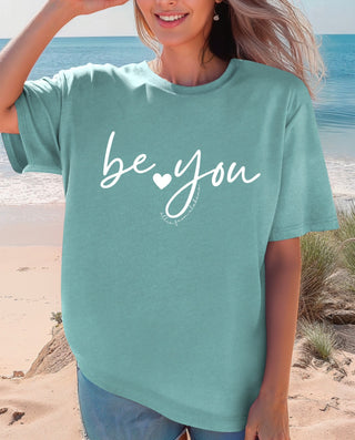 Be You T-Shirt • Allie from Alabama • NEW COLORS- Allie,Allie from alabama,Be you,butterflies,butterfly,butterfly tee,clothing,COMFORT COLOR,Curvy,graphic,GRAPHIC TEE,Graphic Tees,graphic tshirt,Tops,You matter-Green-S-Ace of Grace Women's Boutique