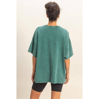 Oversized Mineral Wash T-Shirt- oversized,OVERSIZED TEE,OVERSIZED TOP,pink top,soft top,TOP,Tops,WORK TOP-Ace of Grace Women's Boutique