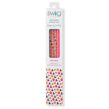 Swig Hey Boo Halloween Reusable Straw Set