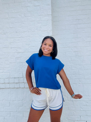 Two Tone Athletic Shorts- Athleisure,athletic,athletic shorts,Bottoms,clothing-Ace of Grace Women's Boutique