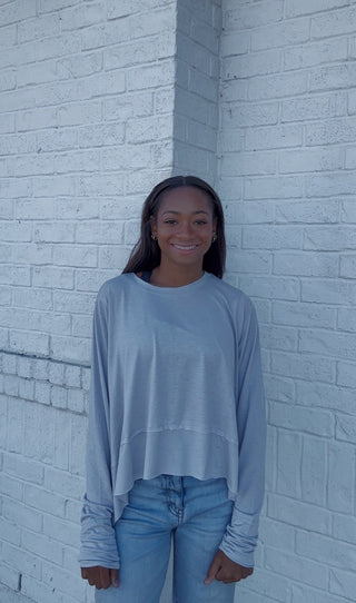 Flowy Long Sleeve Top- clothing,flowy,LONG SLEEVE,Tops-Ace of Grace Women's Boutique