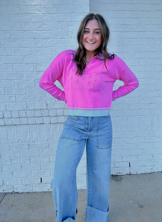 Soft Long Sleeve Pink Top- clothing,fall clothes,LIGHT PINK,LIGHT PINK TOP,LONG SLEEVE,long sleeve top,long sleeves,pink,pink and blue,pink long sleeve,Sale,SOFT,soft shirt,SOFT TEE,Tops-Ace of Grace Women's Boutique