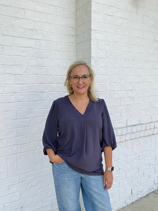 TUNNEL SLEEVE WOVEN TOP- Curvy,Perfect for work,plus,teacher,Tops,work,WORK SHIRT,WORK TOP-Ace of Grace Women's Boutique