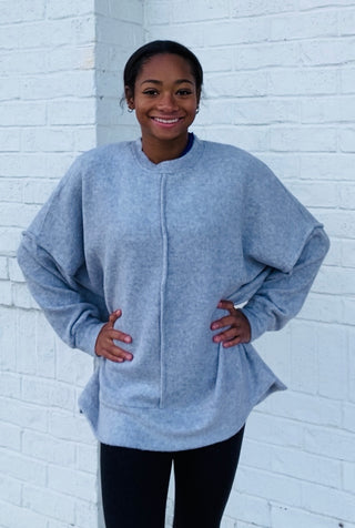 Soft Oversized Hacci Top- Curvy,Hacci,oversized,oversized sweater,oversized sweatshirt,OVERSIZED TEE,OVERSIZED TOP,PLUS,plus size,plus size sweater,pullover,SWEATER,Tops-Ace of Grace Women's Boutique