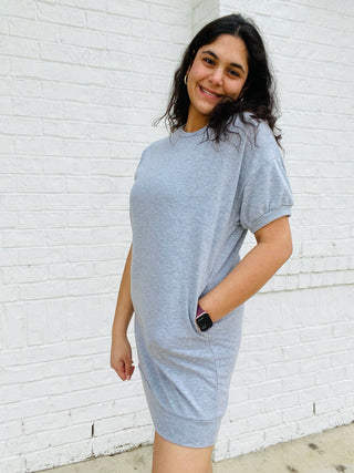 Gray Everyday Dress- dress,dresses & rompers,GREY DRESS-Ace of Grace Women's Boutique