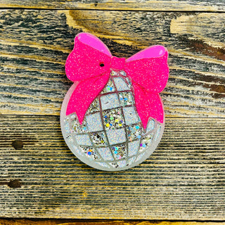 Disco Ball Bow Freshie- Air freshener,CAR FRESHIE,FRESHENER,Freshie,GIFT,gift idea,gifts,Sugar,Sweet,Sweet grace-Ace of Grace Women's Boutique