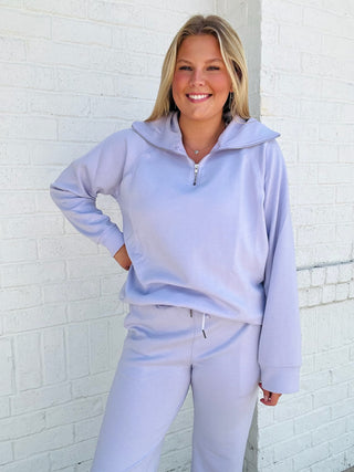 Quarter Zip Pullover & Jogger Set- 2 piece set,active set,FALL,half zip,JOGGER SET,LOUNGE SET,Loungewear,Lulu,MATCHING,MATCHING SET,Quarter,SET,Sets,TWO PIECE SET,zip up-Ace of Grace Women's Boutique