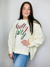 Holly Jolly Off White Sequin Pullover