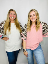 Ruffle Sleeve Cheetah Print Top