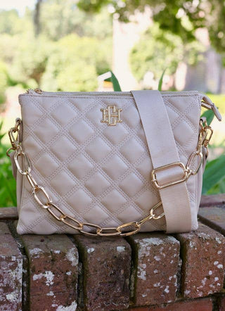 Ariana Quilted Crossbody - Nude- -Ace of Grace Women's Boutique