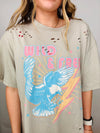 Khaki Wild & Free Graphic Tee- bird, Eagle, eagle graphic, Free Bird, graphic, graphic T-shirt, GRAPHIC TEE, graphic tees, graphic tshirt-Ace of Grace Women's Boutique