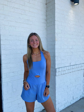 One Piece Cut Out Athletic Romper- Athleisure, athlete, athletic, athletic one piece, athletic romper, clothing, dresses & rompers, Free people, Runsie-Ace of Grace Women's Boutique