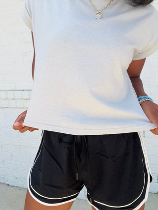 Two Tone Athletic Shorts- Athleisure,athletic,athletic shorts,Bottoms,clothing-Ace of Grace Women's Boutique