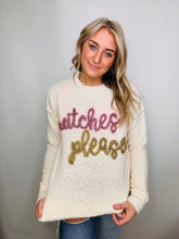 Witches Please Embroidery Sweater