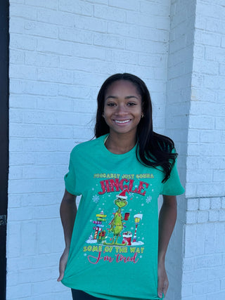 Jingle Some of the Way Tee- CHRISTMAS,curv,Curvy,Grinch,PLUS,Seasonal,Tired,Tops-Ace of Grace Women's Boutique