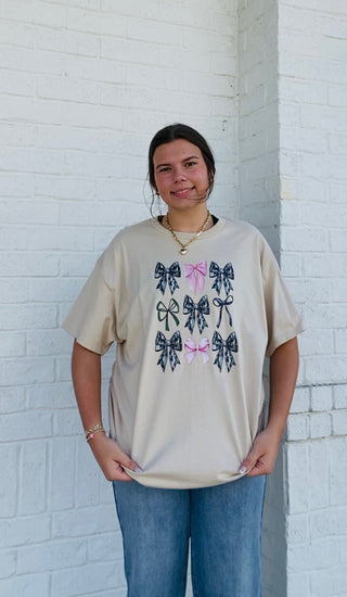 Camo Bow Graphic Tee- camo,camo shirt,camo top,Camouflage,Curvy,graphic,GRAPHIC TEE,Tops-Ace of Grace Women's Boutique