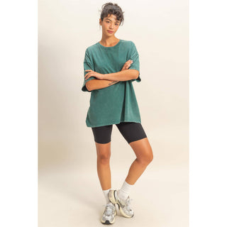 Oversized Mineral Wash T-Shirt- oversized,OVERSIZED TEE,OVERSIZED TOP,pink top,soft top,TOP,Tops,WORK TOP-Ace of Grace Women's Boutique