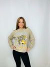Taupe Dreamer Tiger Sweatshirt- comfy sweatshirt, oversized sweatshirt, sweatshirt, SWEATSHIRTS, tiger sweatshirt-Ace of Grace Women's Boutique