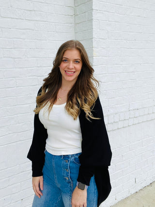 Scuba Cocoon Style Cardigan-Sweater- cardigan,COMFY,JACKET,Lulu,outerwear,Scuba,Tops-Ace of Grace Women's Boutique