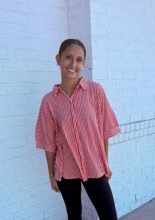 Woven Striped Boxy Top | Multiple colors- clothing,Curvy,ROOMY,Seasonal,Stripe,STRIPED,STRIPED TOP,stripes,Tops-Ace of Grace Women's Boutique