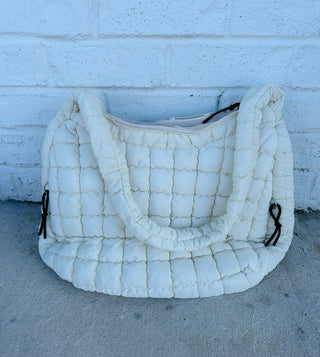 Oversized Quilted Puffer Bag- bags, Free bag, Free people, Puffer bag, quilted, QUILTED BAG, Quilted puffer-Ace of Grace Women's Boutique