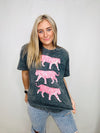 Mineral Washed Pink Tiger Graphic Tee- GRAPHIC TEE, graphic tees, MINERAL WASHED, SOFT TEE, TEE, TIGER, TIGER PRINT, tigers-Ace of Grace Women's Boutique