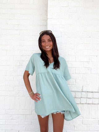 Empire Waist Top- ASH ROSE TOP,BABYDOLL TOP,basic,basic top,Curvy,Empire,Perfect for work,PLUS,PLUS SIZE TOP,Tops,work,WORK SHIRT,WORK TOP-Ace of Grace Women's Boutique