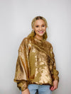 Classic Metallic Neutral Sweater- brown sweater, knit sweater, METALLIC, metallic sweater, metallic top, ROSE, rose gold, SWEATER.-Ace of Grace Women's Boutique