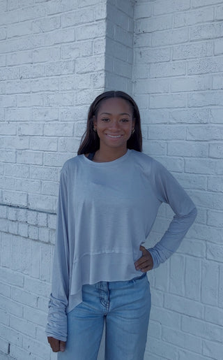 Flowy Long Sleeve Top- clothing,flowy,LONG SLEEVE,Tops-Ace of Grace Women's Boutique