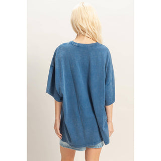 Oversized Mineral Wash T-Shirt- oversized,OVERSIZED TEE,OVERSIZED TOP,pink top,soft top,TOP,Tops,WORK TOP-Ace of Grace Women's Boutique