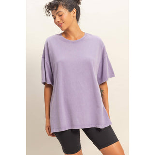 Oversized Mineral Wash T-Shirt- oversized,OVERSIZED TEE,OVERSIZED TOP,pink top,soft top,TOP,Tops,WORK TOP-Ace of Grace Women's Boutique