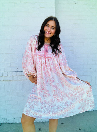 Loving Fancy Pink Bow Dress
