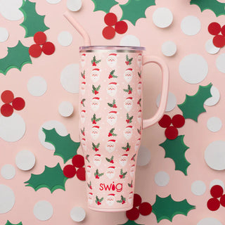 Holly Jolly Mega Mug (40 oz)- CHRISTMAS,CUP,CUPS,gifts,Seasonal,STANLEY CUP,SWIG,swig cups,swig life,SWIG MEGA MUG,SWIG MUG-Ace of Grace Women's Boutique