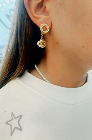 Madelynn Grace Gold Knot Earring- earring, gold earrings, Jewelry, knot earrings, MadelynnGrace-Ace of Grace Women's Boutique
